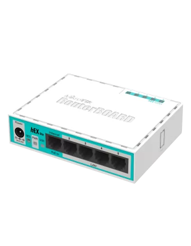 MikroTik hEX Lite - Desktop Router with 5x 10/100 ports